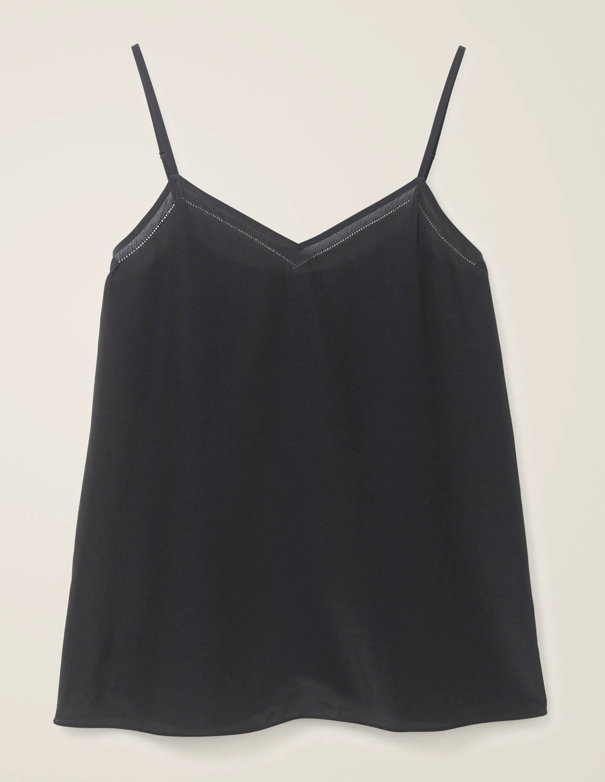 Silk Cami Top-Black