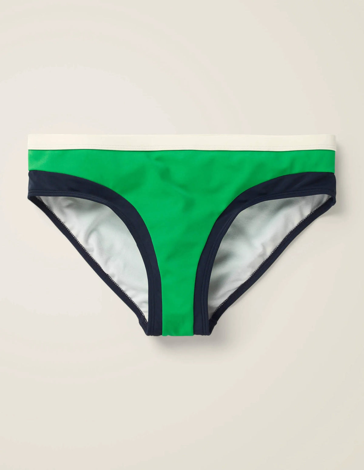 Santorini Bikini Bottoms-Shamrock Colourblock