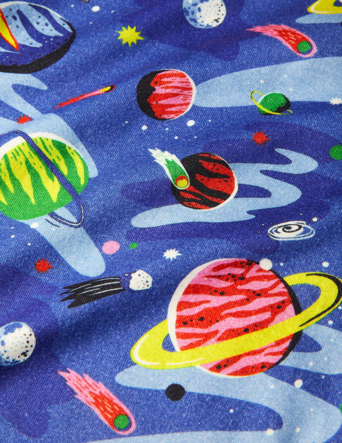 Twin Pack Snug Pajamas-Bright Blue Space