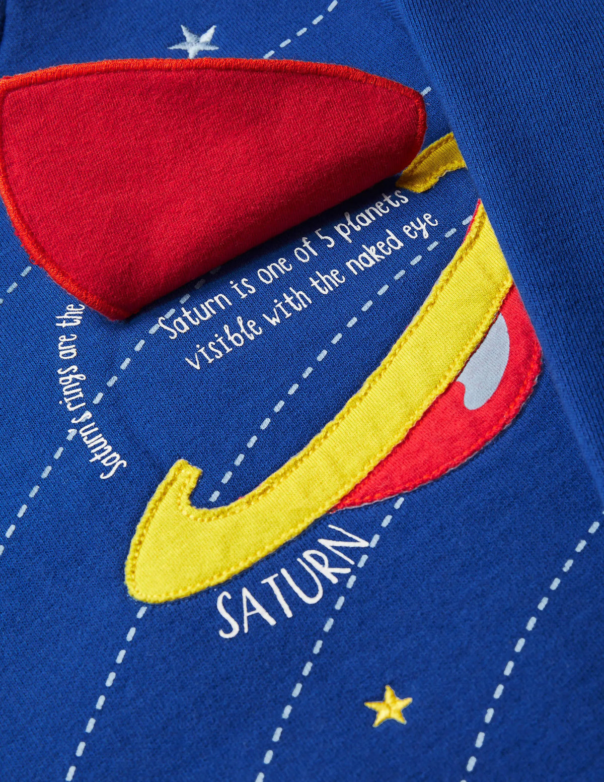 Lift-the-flap Space Sweatshirt-Brilliant Blue Space