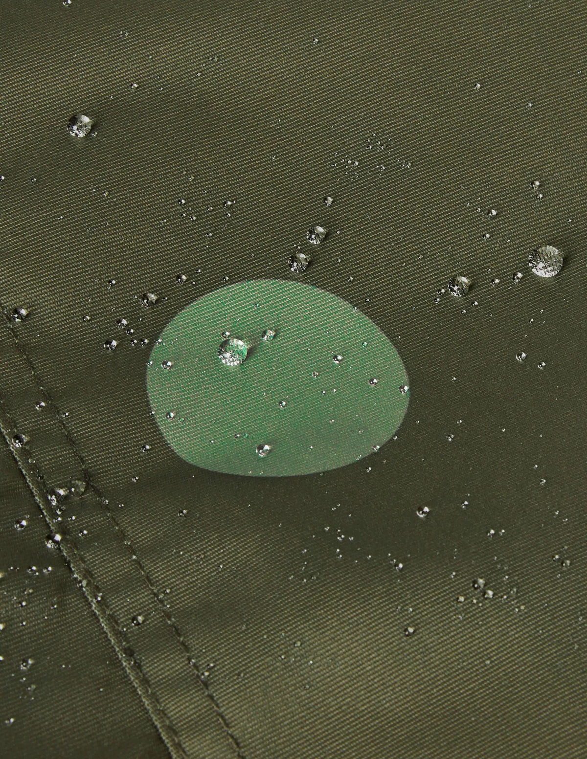 Cosy Waterproof Coat-Khaki Green Multi Spot