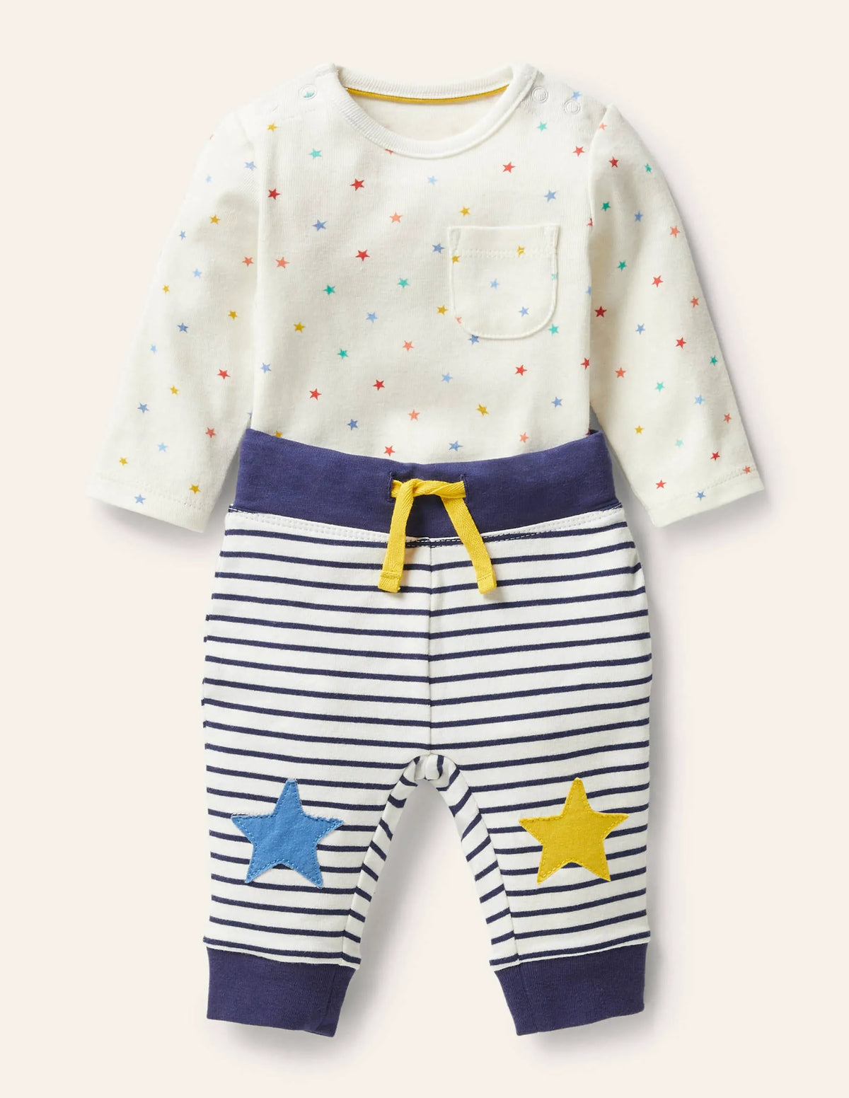 Stars Body & Leggings Set-Multi Stars