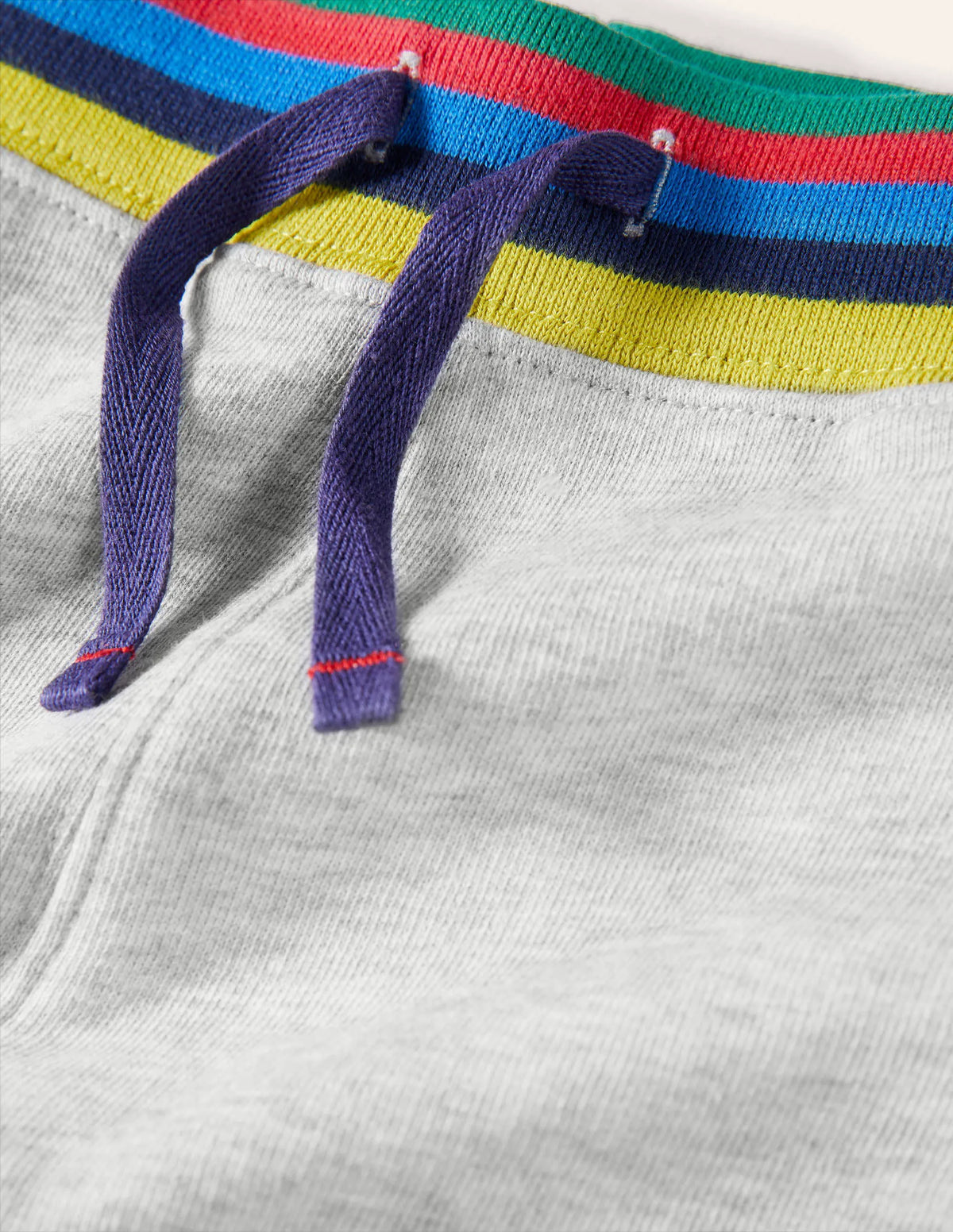 Rainbow Rib Jersey Bottoms-Grey Marl