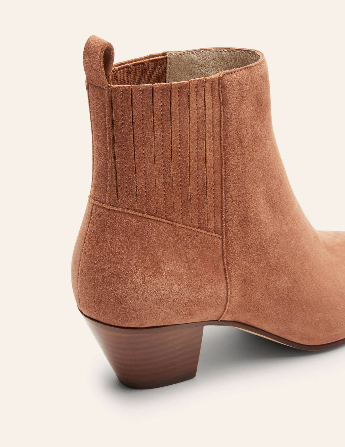 Western Ankle Boots-Tan