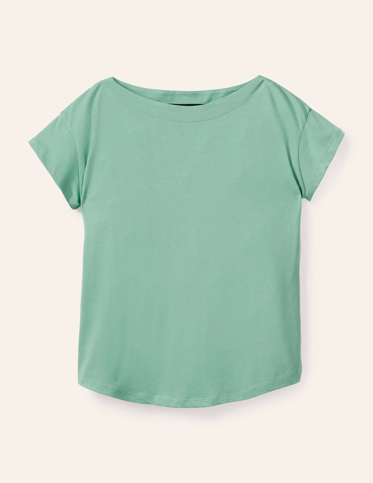 Supersoft Boat Neck T-Shirt-Apple Mint