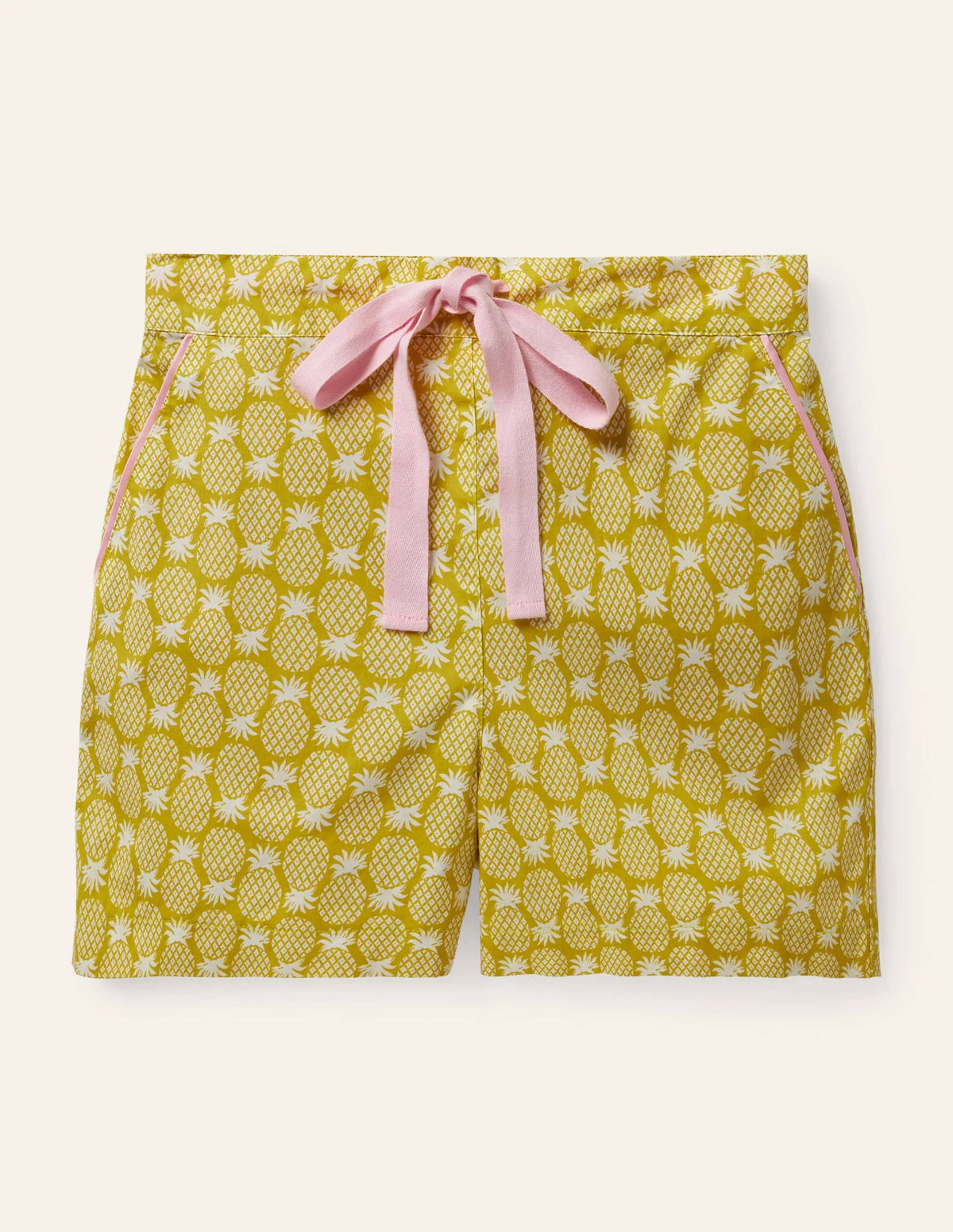 Phoebe PJ Shorts-Chartreuse, Pineapple Geo