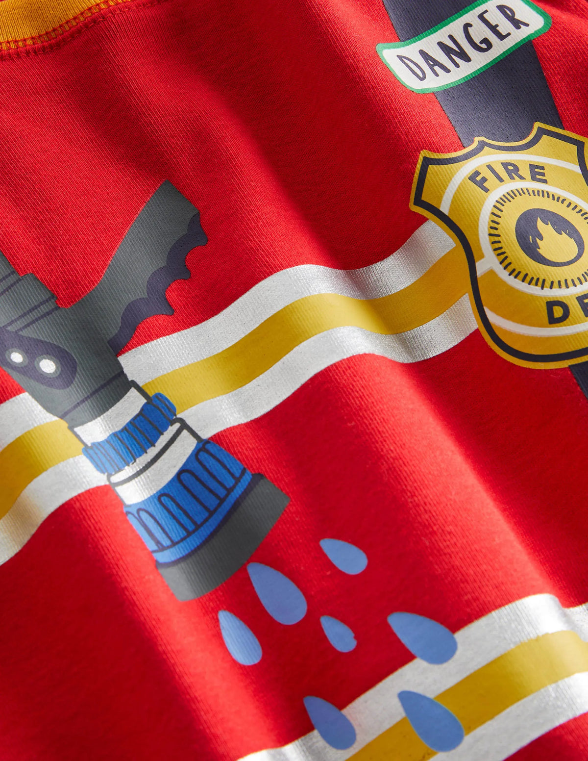Dream Big Long Pajamas-Fire Red Firefighter