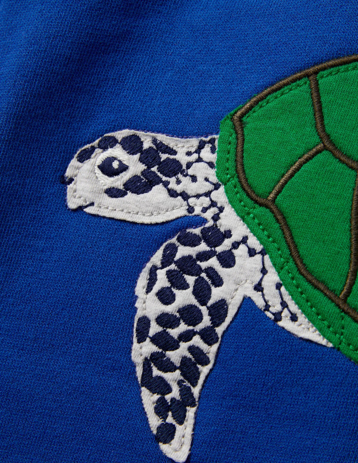 Turtle Appliqué Joggers-Brilliant Blue Turtles