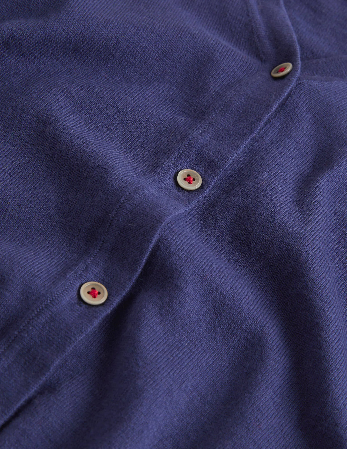 Cotton Cashmere Mix Cardigan-College Navy