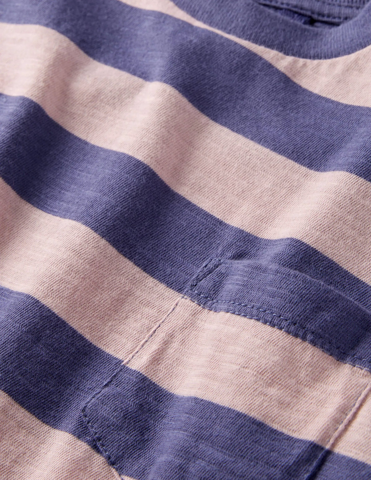 Long-sleeved Washed T-shirt-Pink/Blue