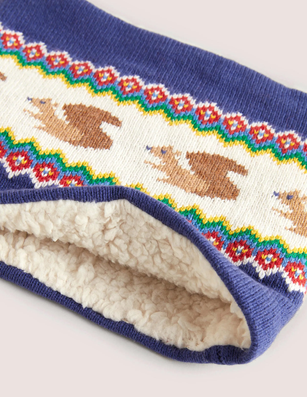 Cosy Fair Isle Snood-Navy