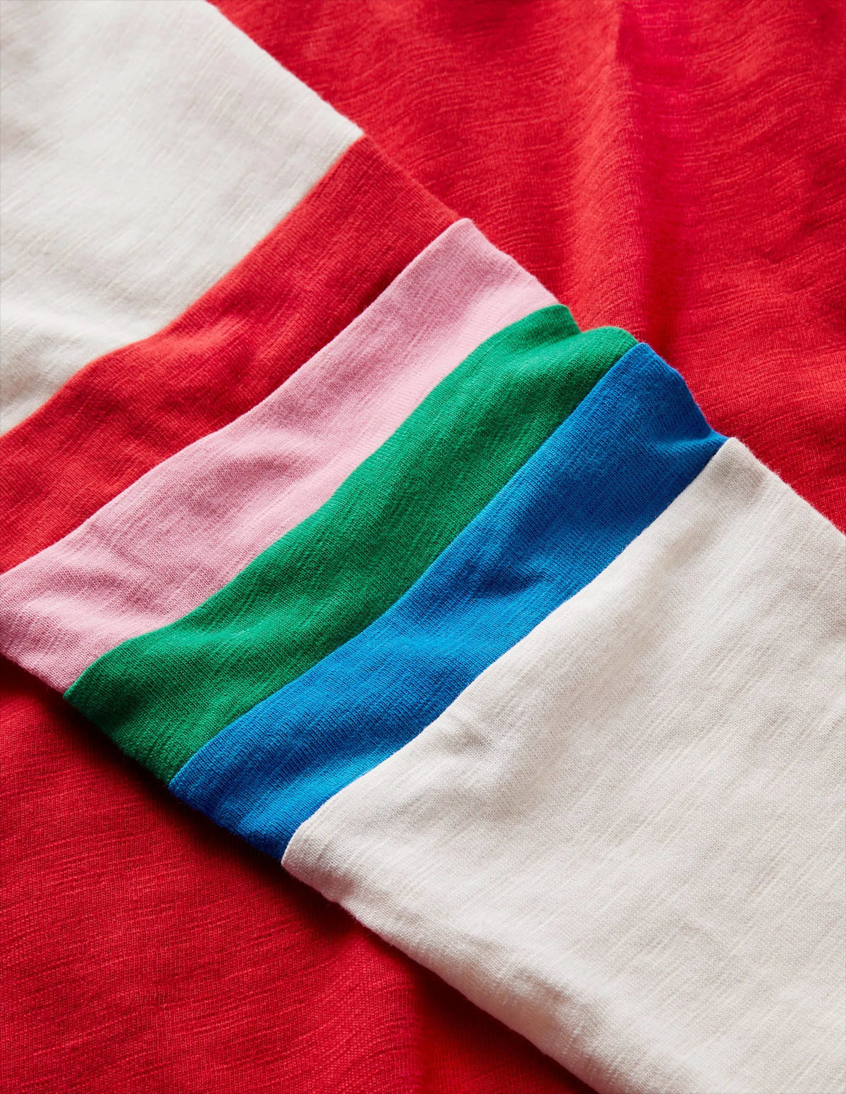 Slub Raglan T-shirt-Rockabilly Red