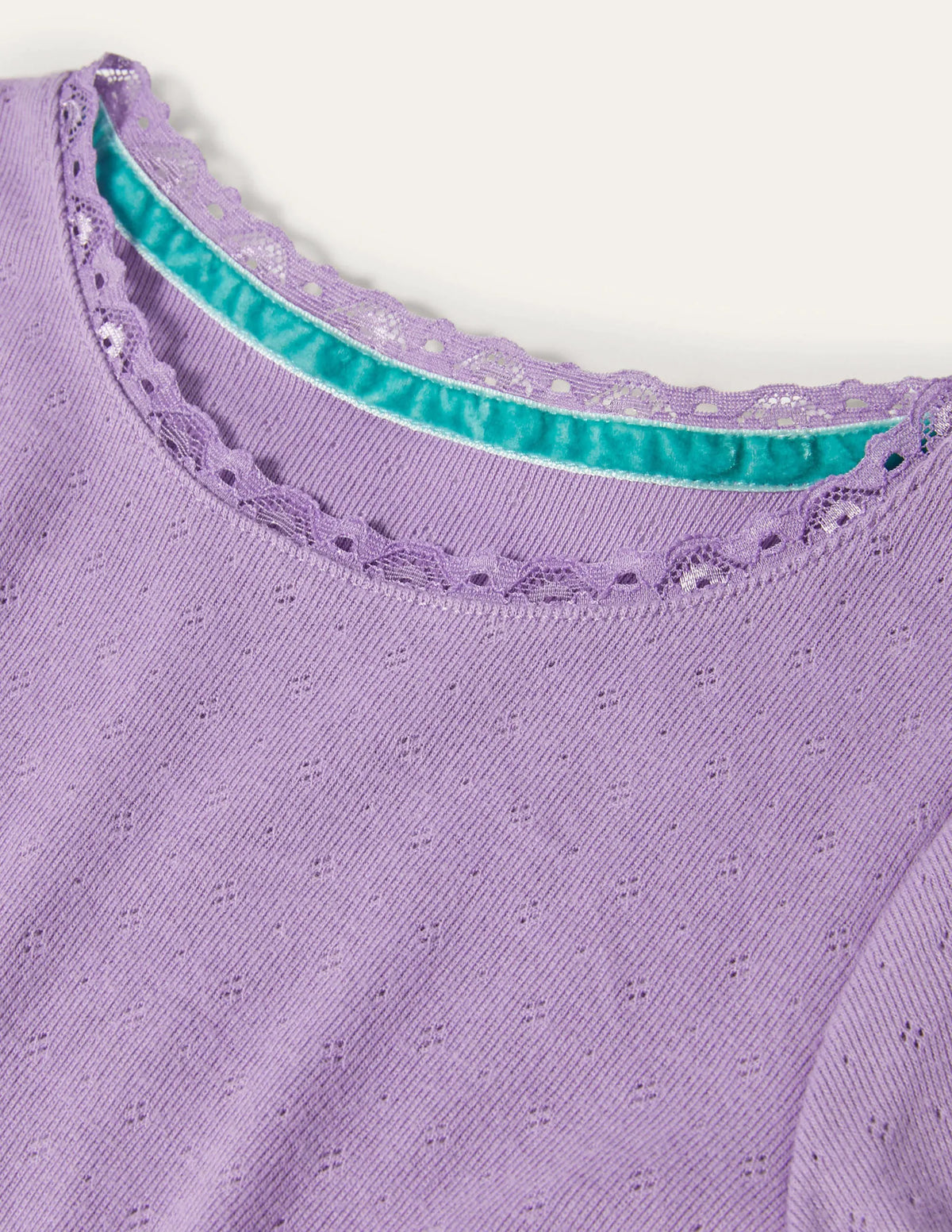 Supersoft Pointelle T-shirt-Aster Purple