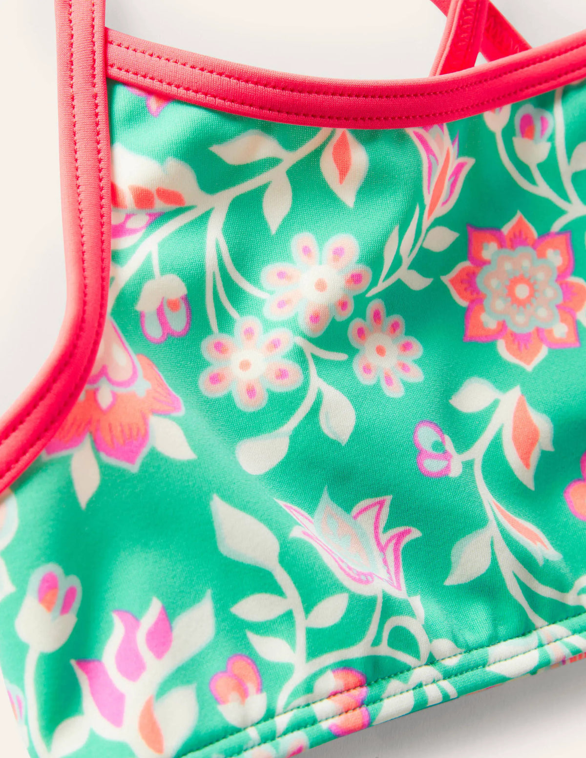 Patterned Bikini Top-Tropical Green Paisley