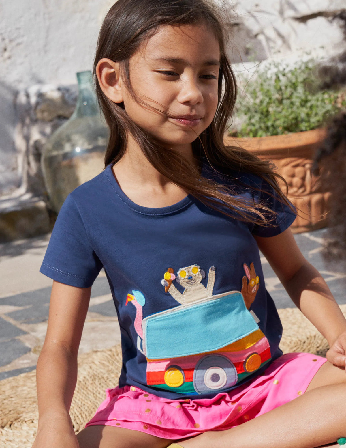 Lift-the-flap T-shirt-Starboard Blue Campervan