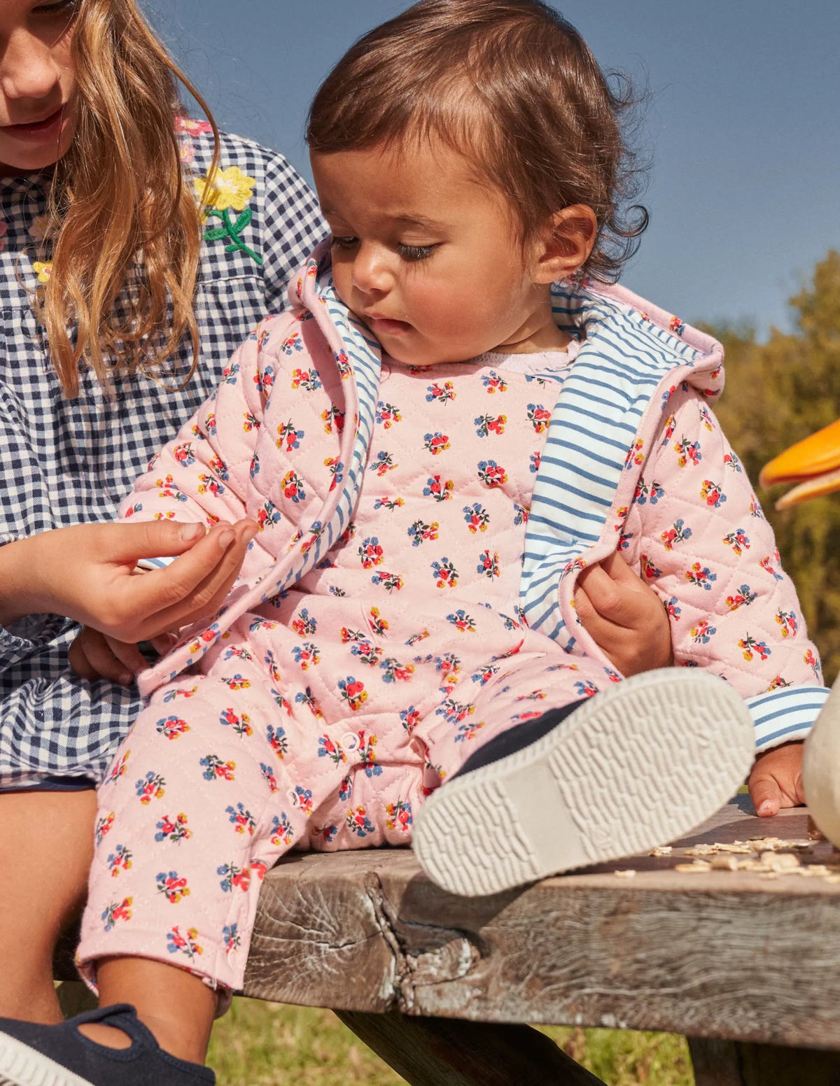 Quilted Overall Set-Provence Dusty Pink Posy