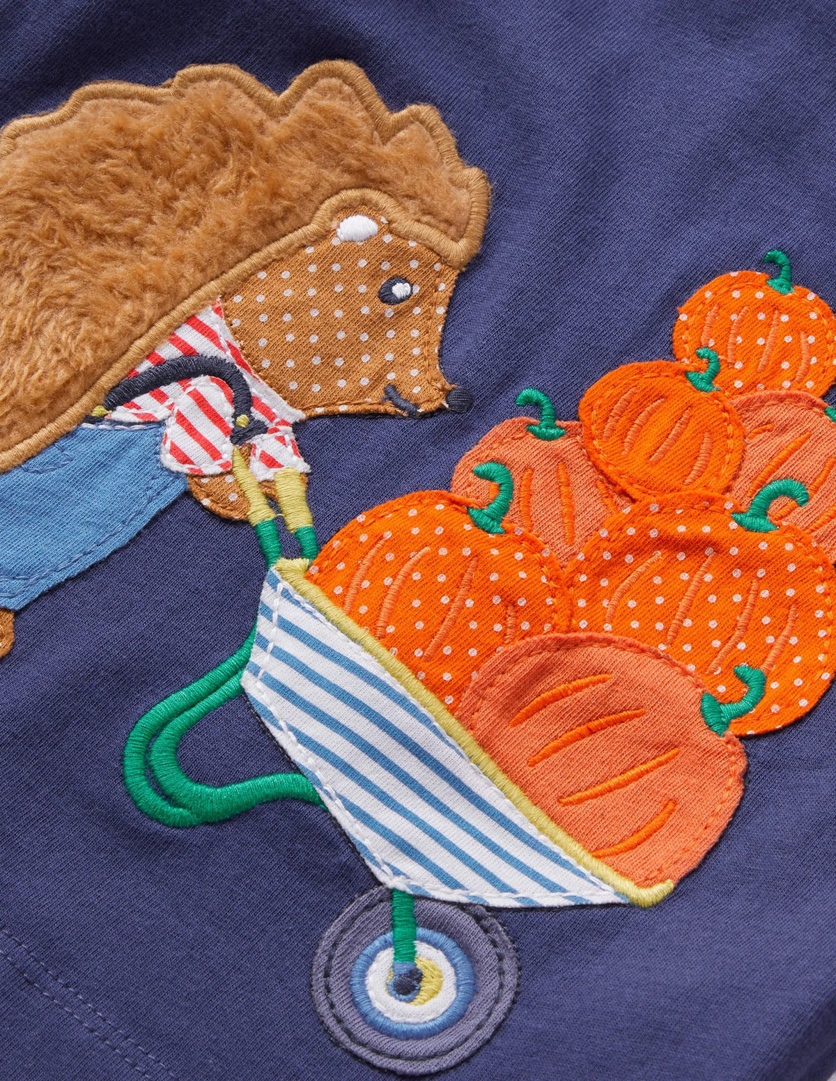 Halloween Appliqué T-shirt-Starboard Hedgehog