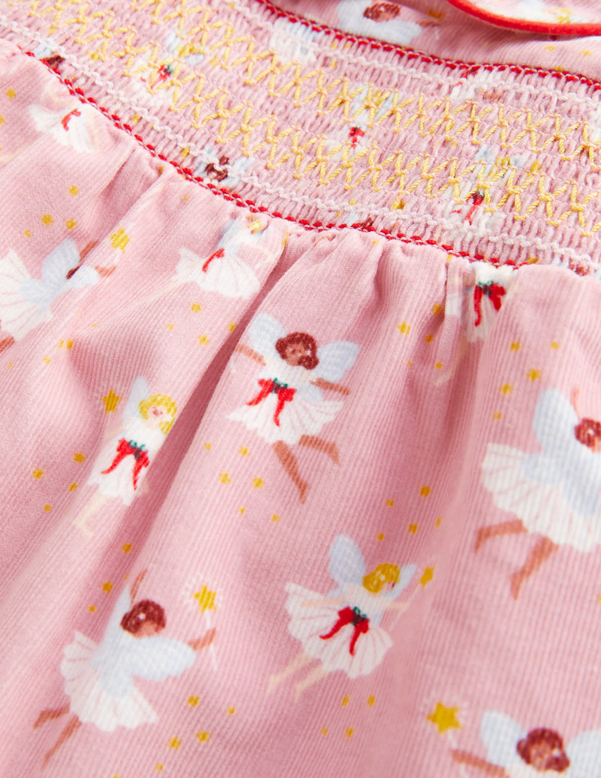 Woven Collar Dress-Boto Pink Fairies