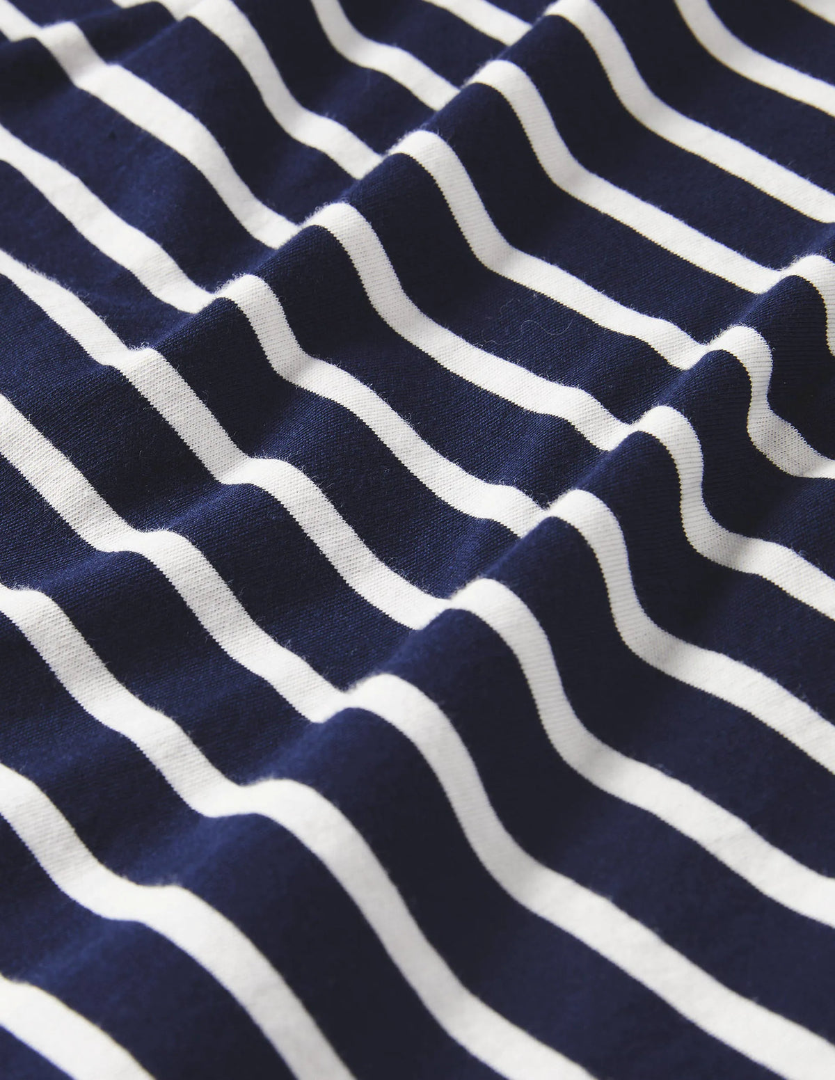 Short Sleeve Breton T-Shirt-Navy / Ivory Stripe