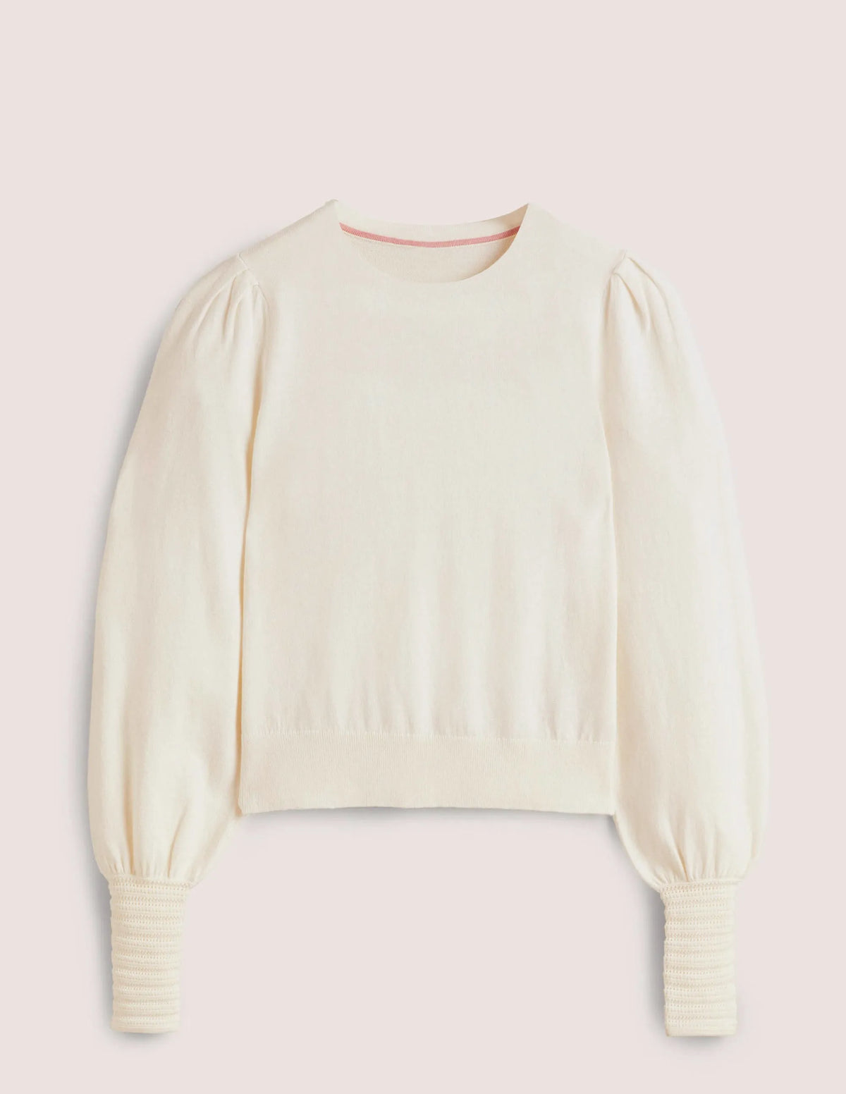 Pointelle Detail Sweater-Ivory