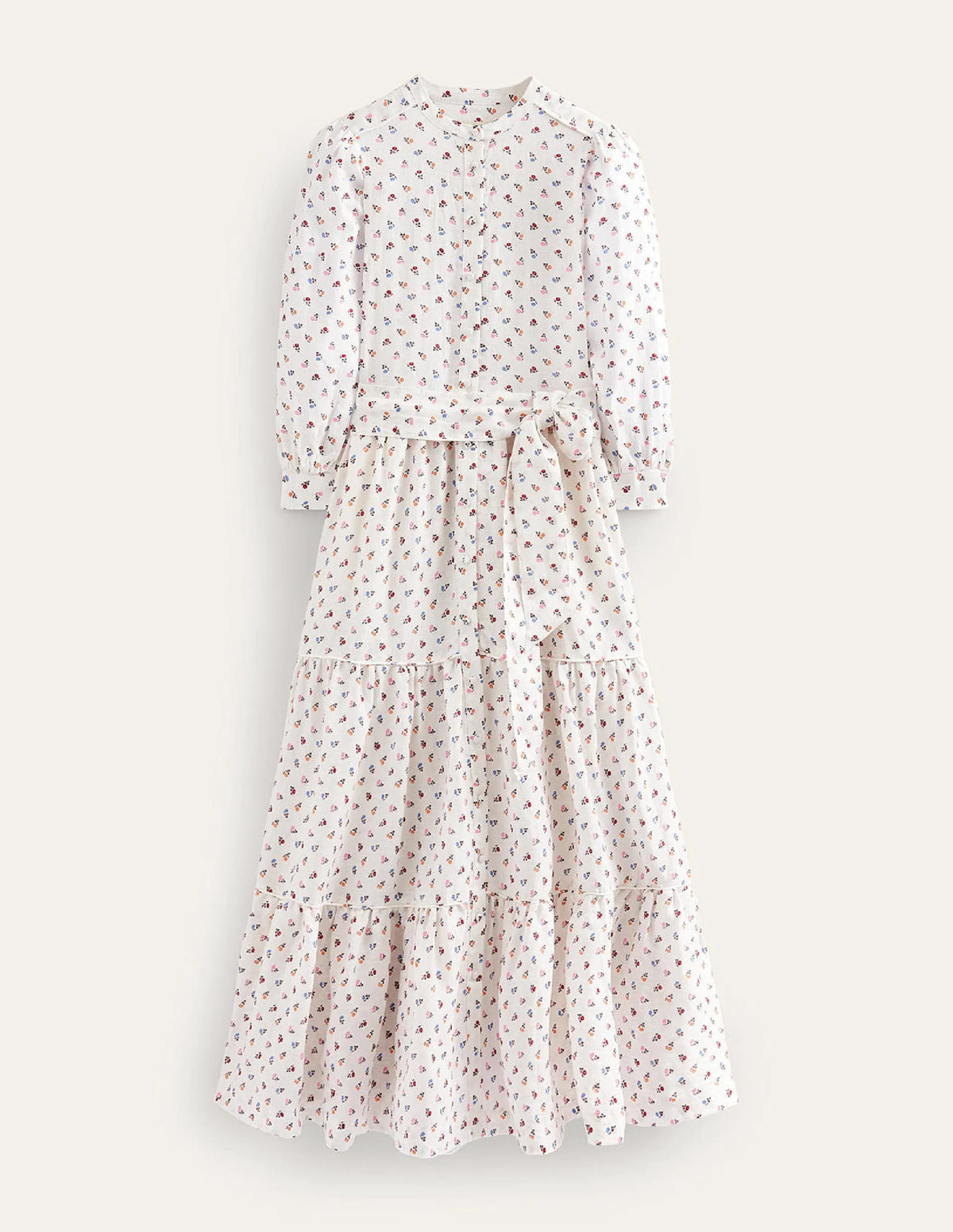 Remix Linen Maxi Dress-Ivory, Sweet Daisy