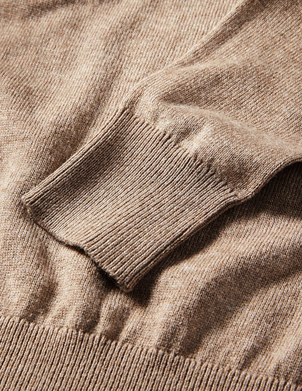 Square Neck Sweater-Dark Mink Melange