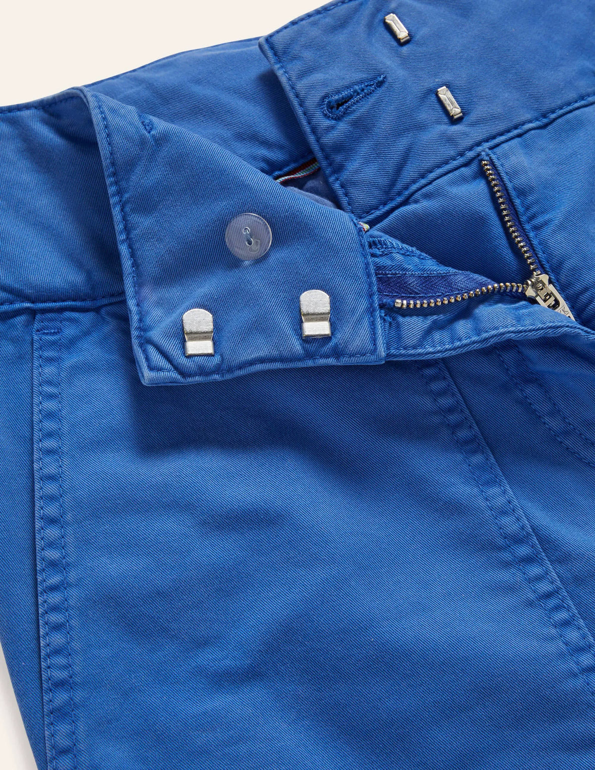 Cuff Strap Tie Pants-Atlantic Ocean Blue