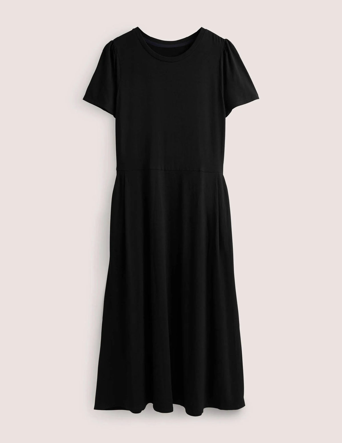 Lucinda Jersey Midi Dress-Black