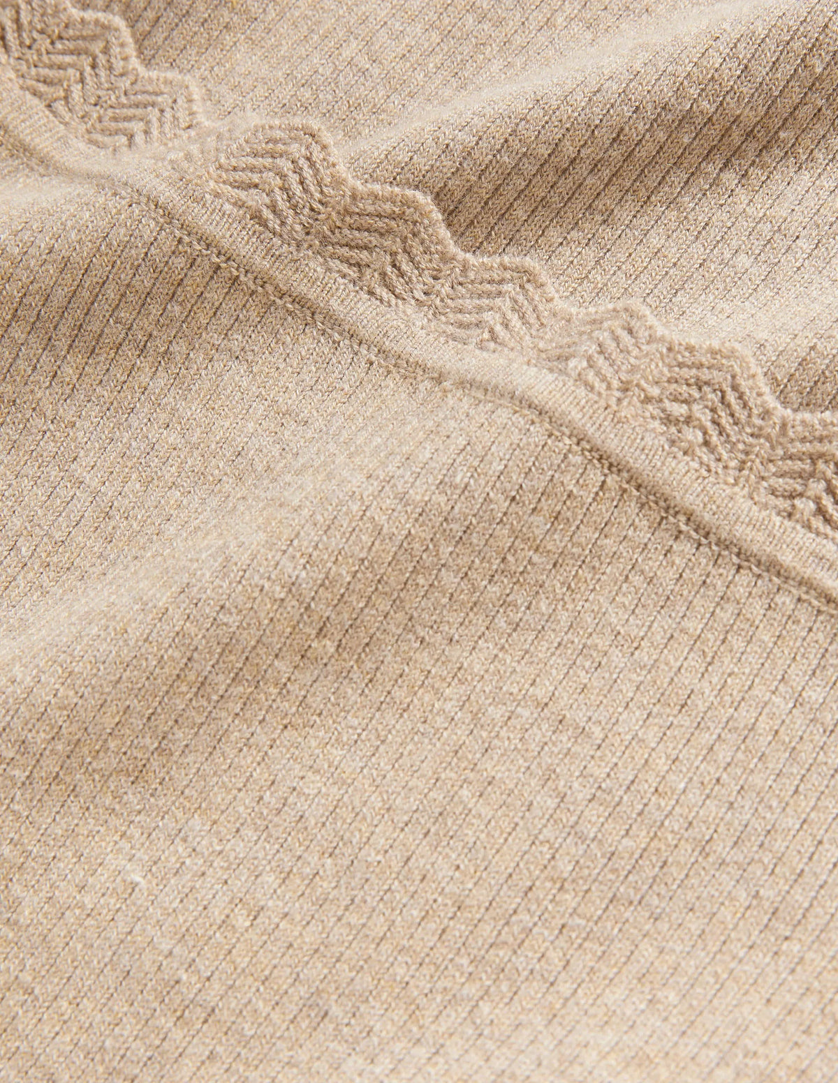 Ribbed Square Neck Knitted Top-Chinchilla Melange
