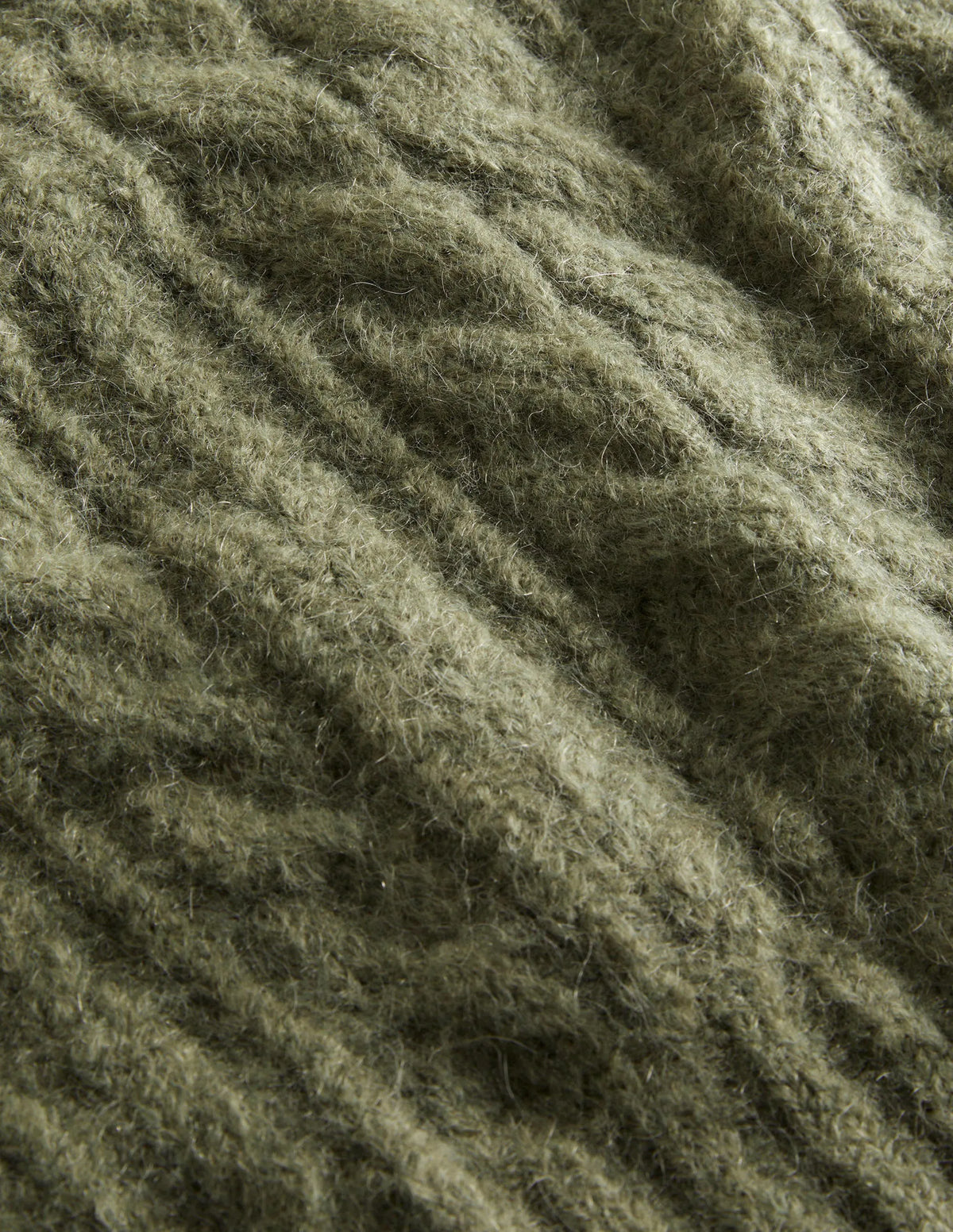 Relaxed Cable Sweater Vest-Kale Green