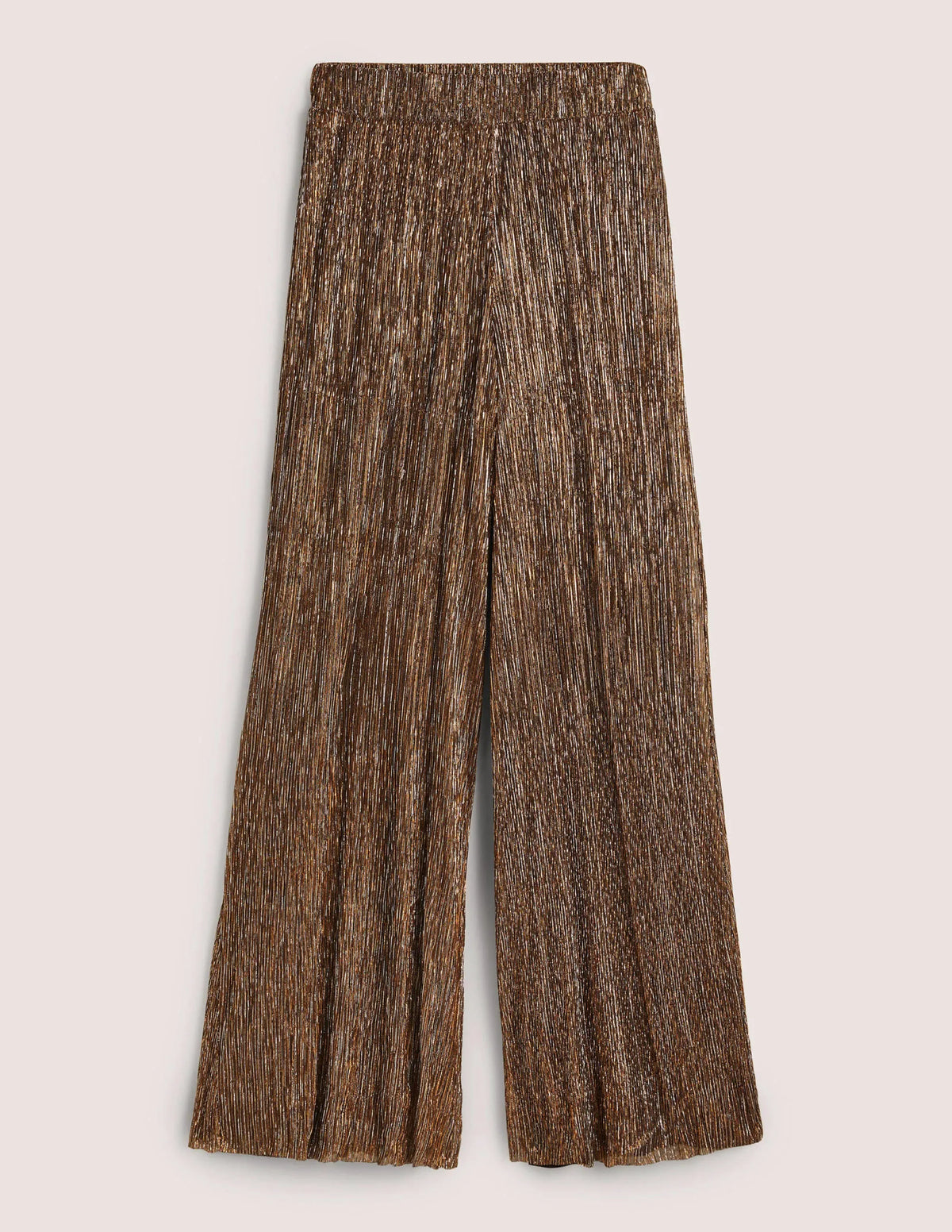 Metallic Palazzo Pants-Gold, Black Lurex