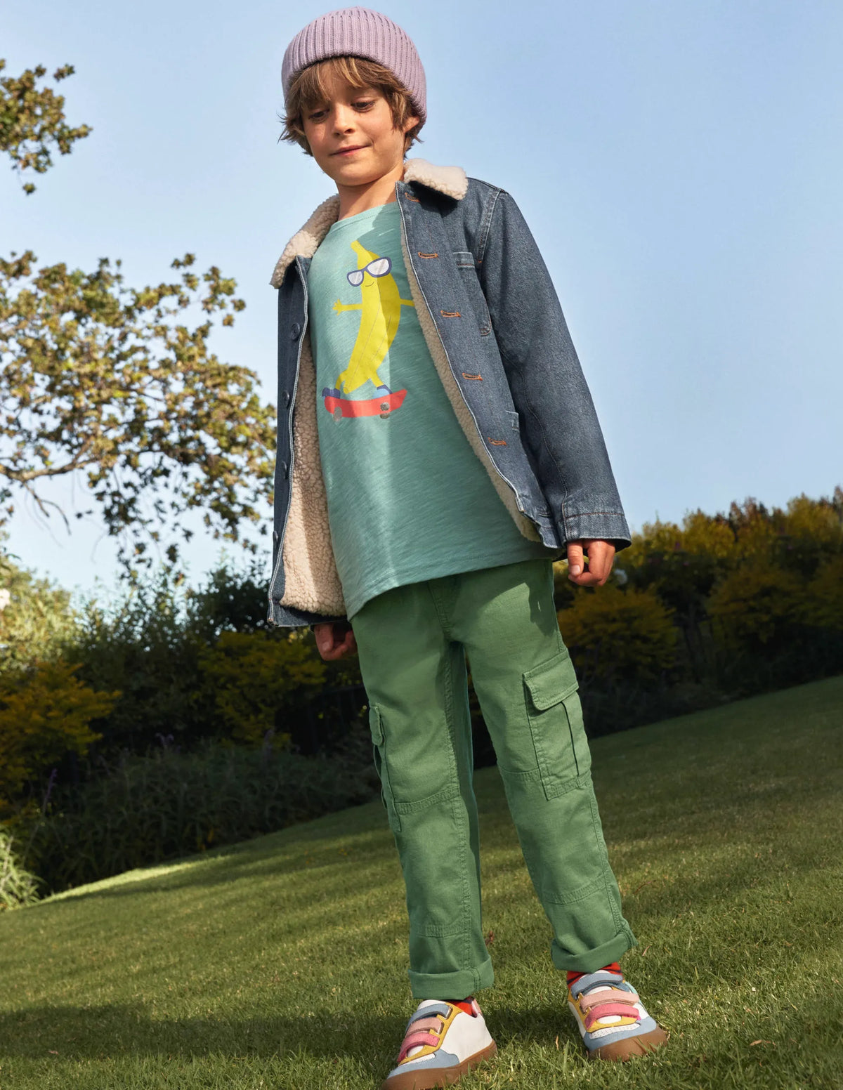 Cargo Pull-on Pants-Safari Green