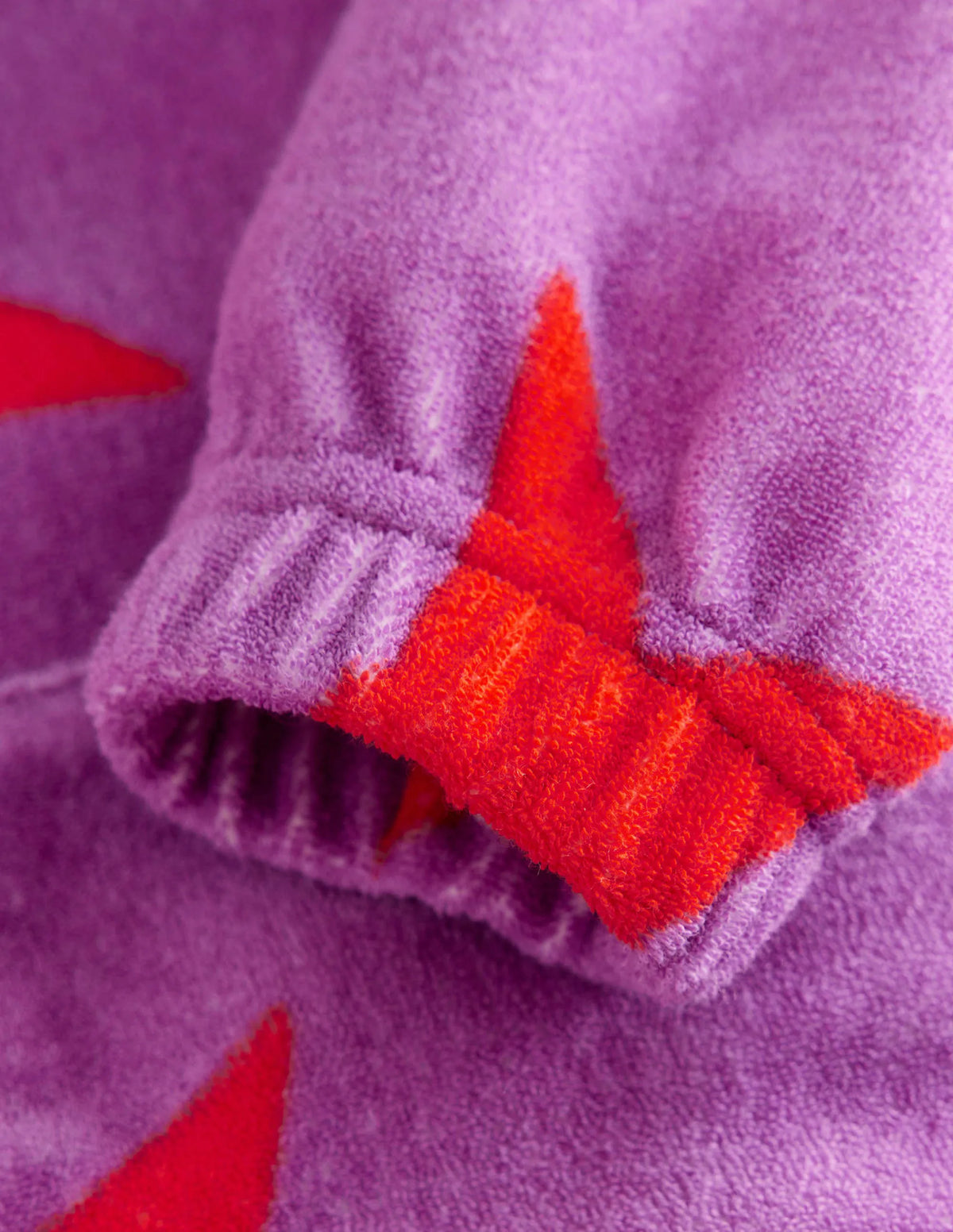Towelling Hoodie-Radiant Orchid Star