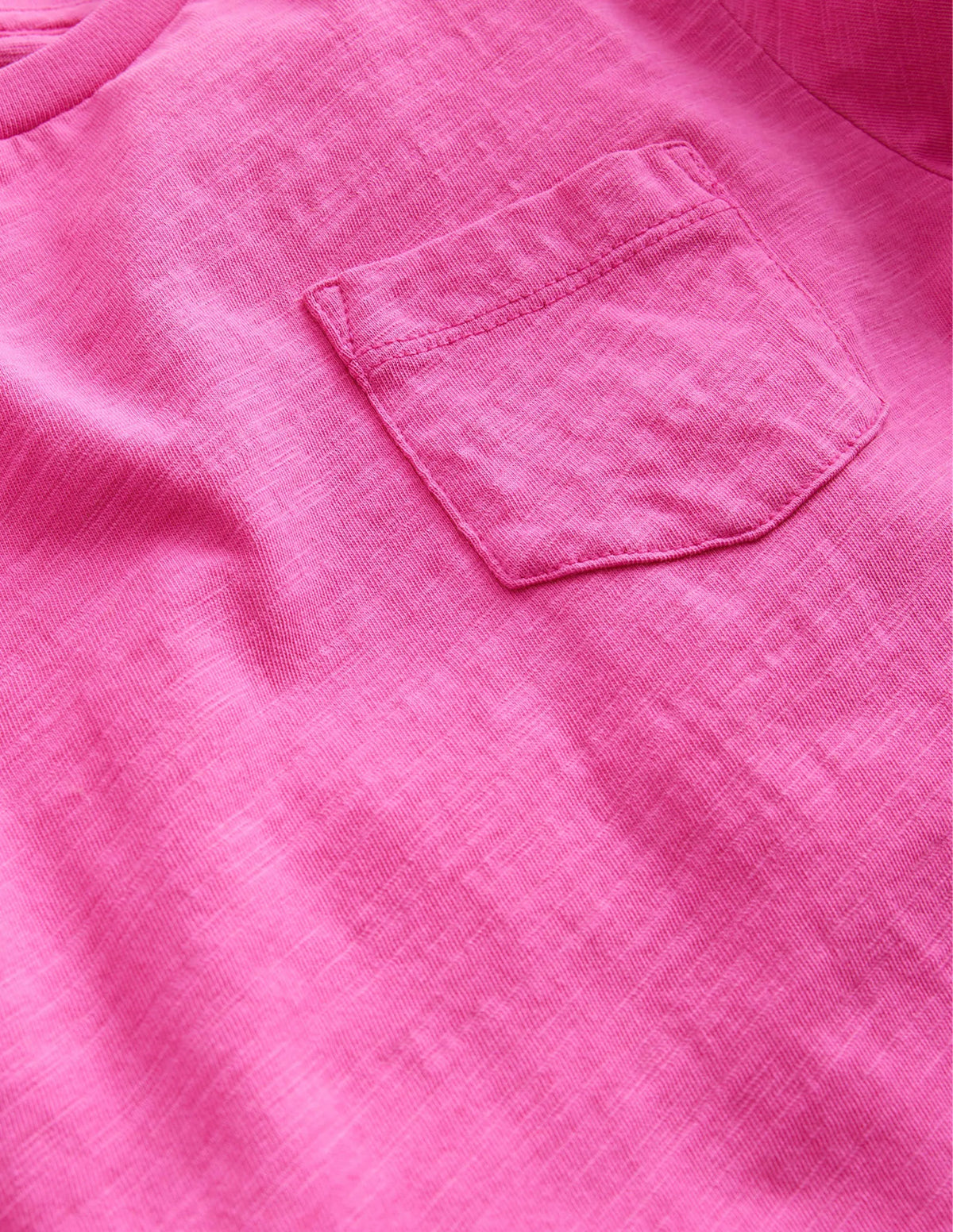 Long-sleeved Washed T-shirt-Knockout Pink