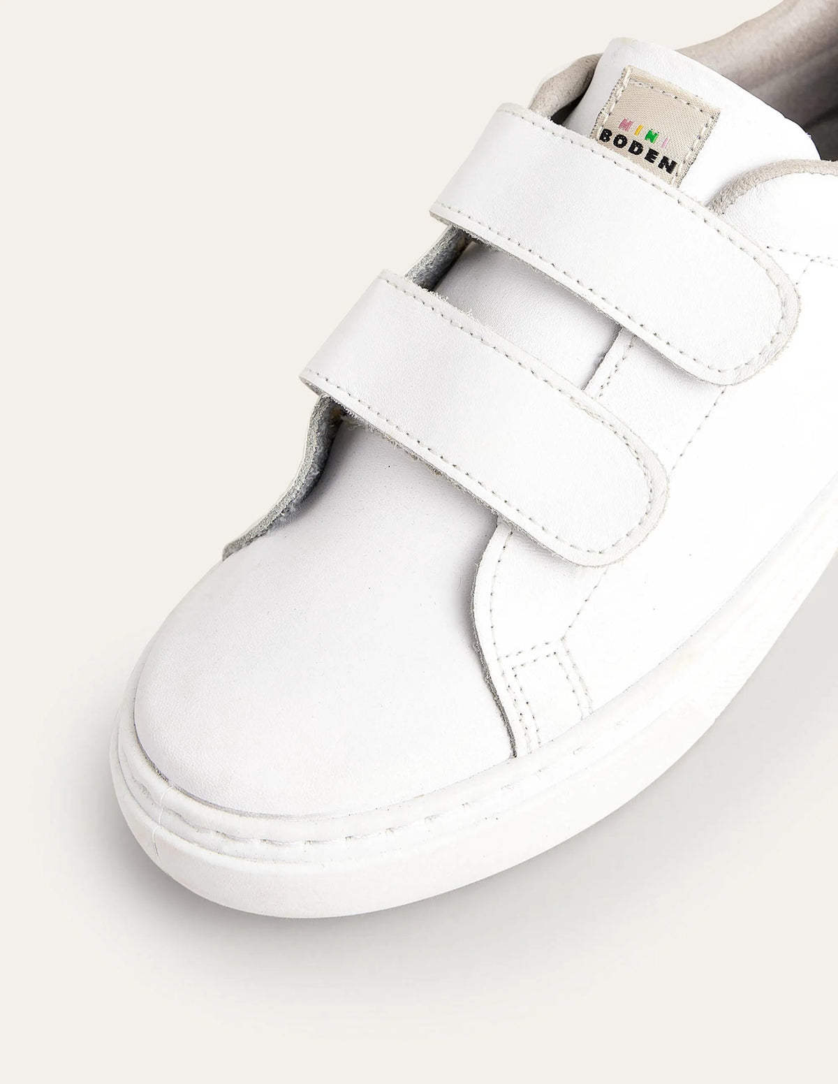 Double Strap Low Tops-White