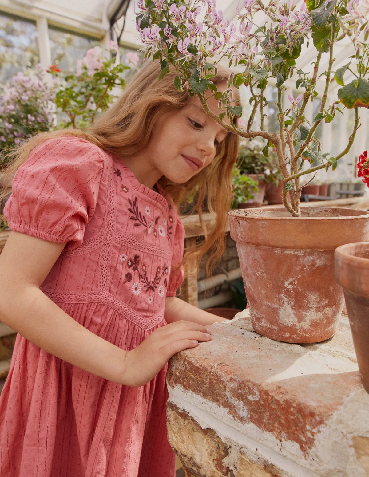 Embroidered Lace Dress-Blush Pink