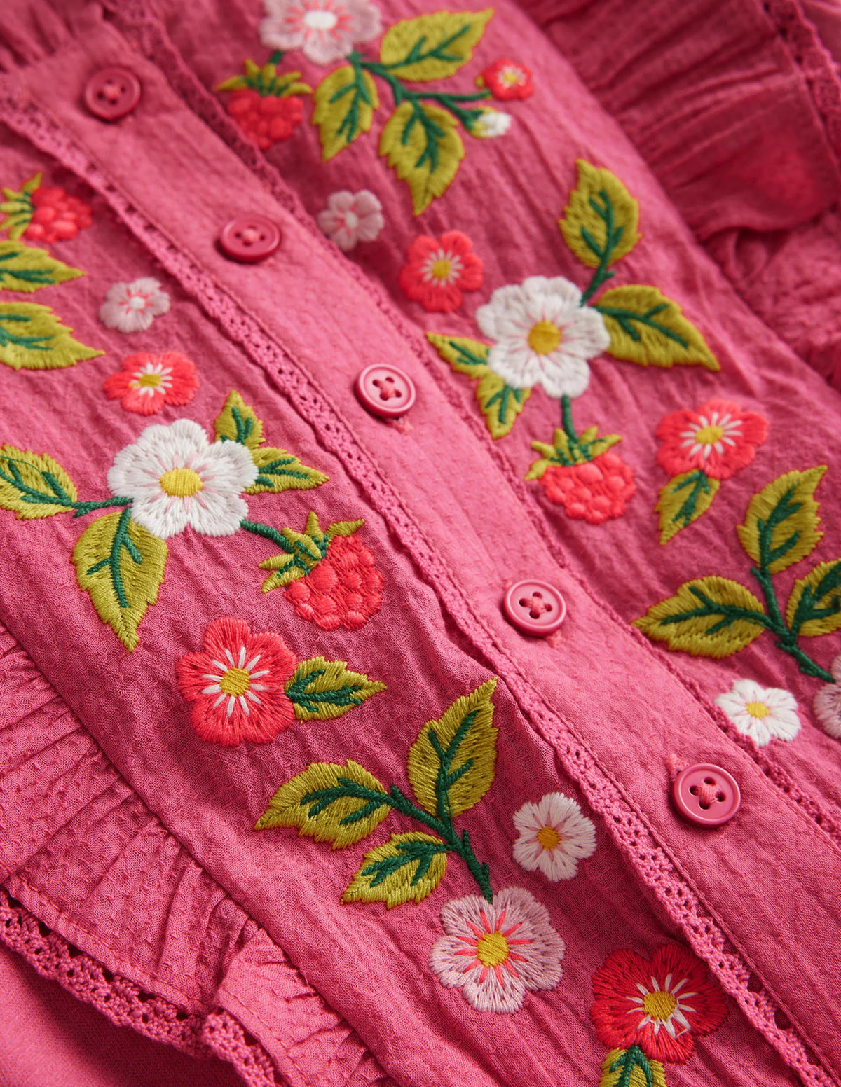 Embroidered Jersey Jumpsuit-Blush Pink