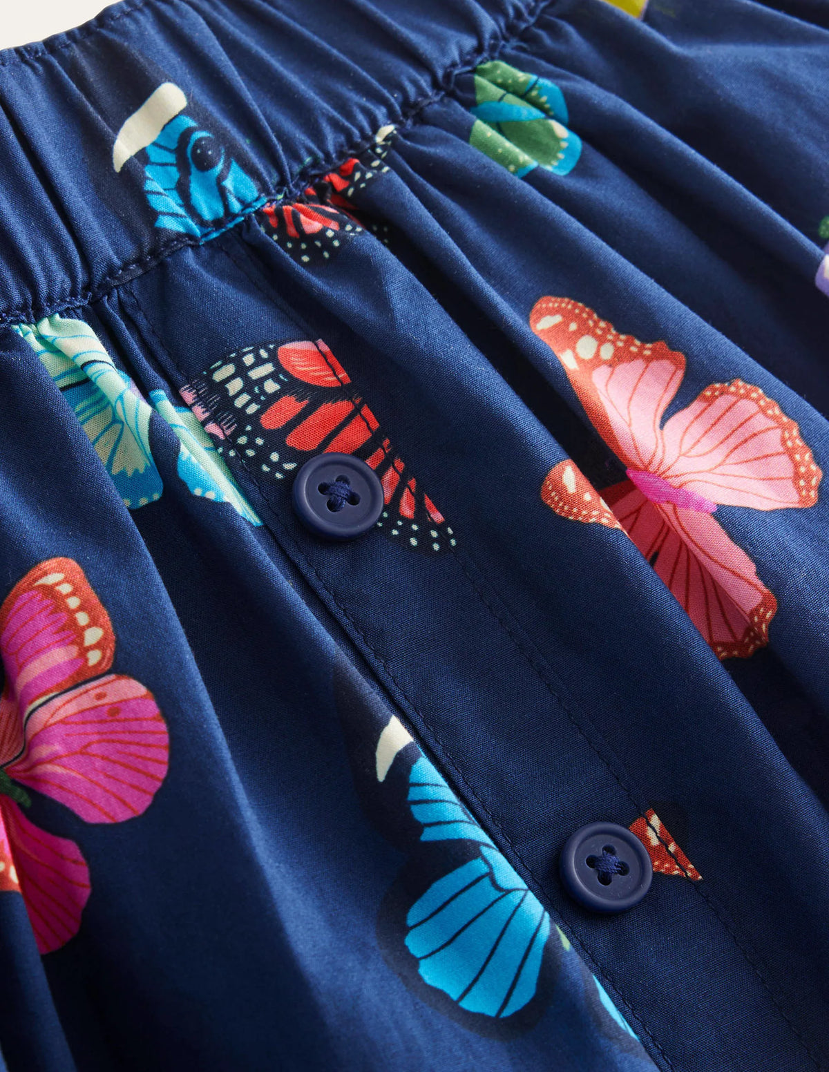 Pull On Twirly Skirt-College Navy Butterflies