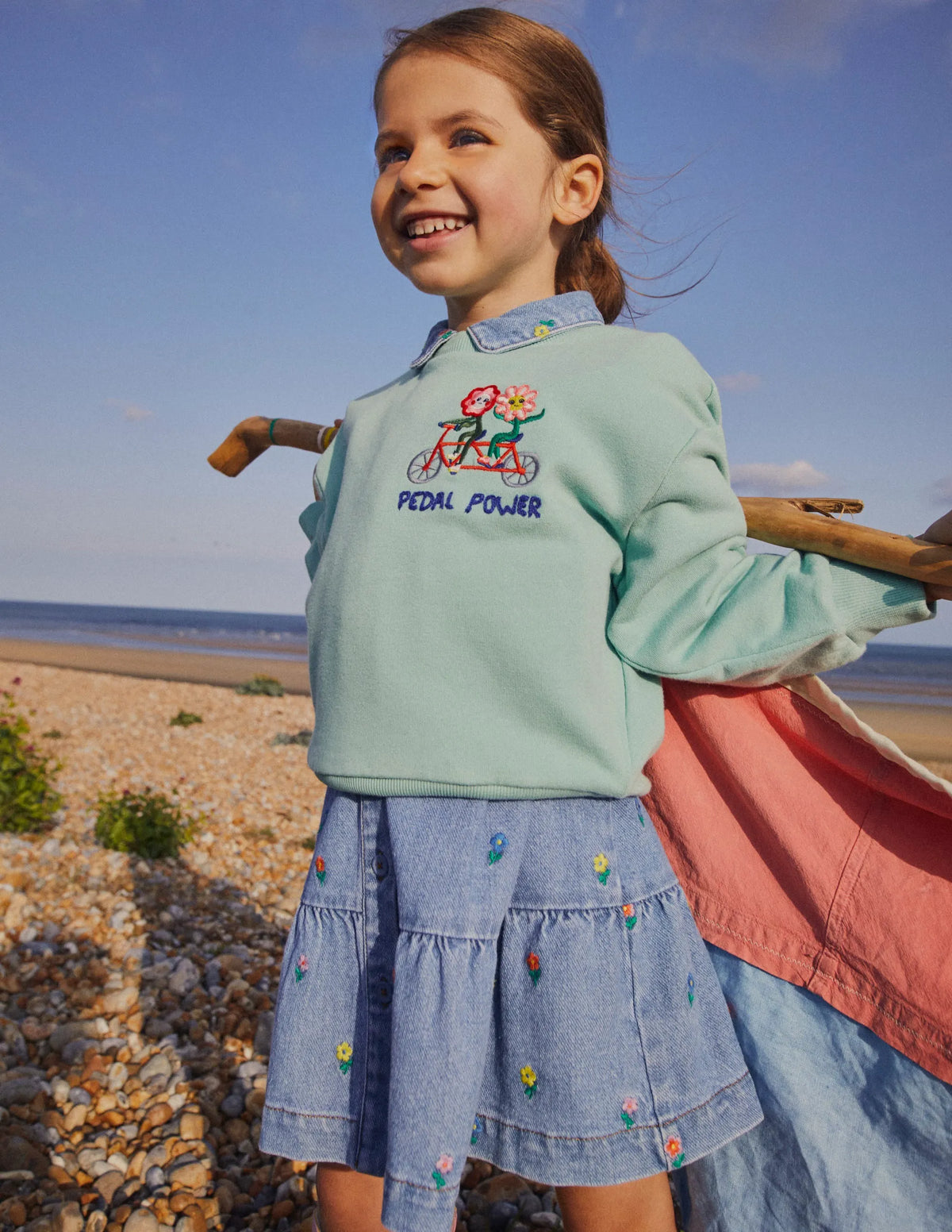 Relaxed Logo Sweatshirt-Opal Green