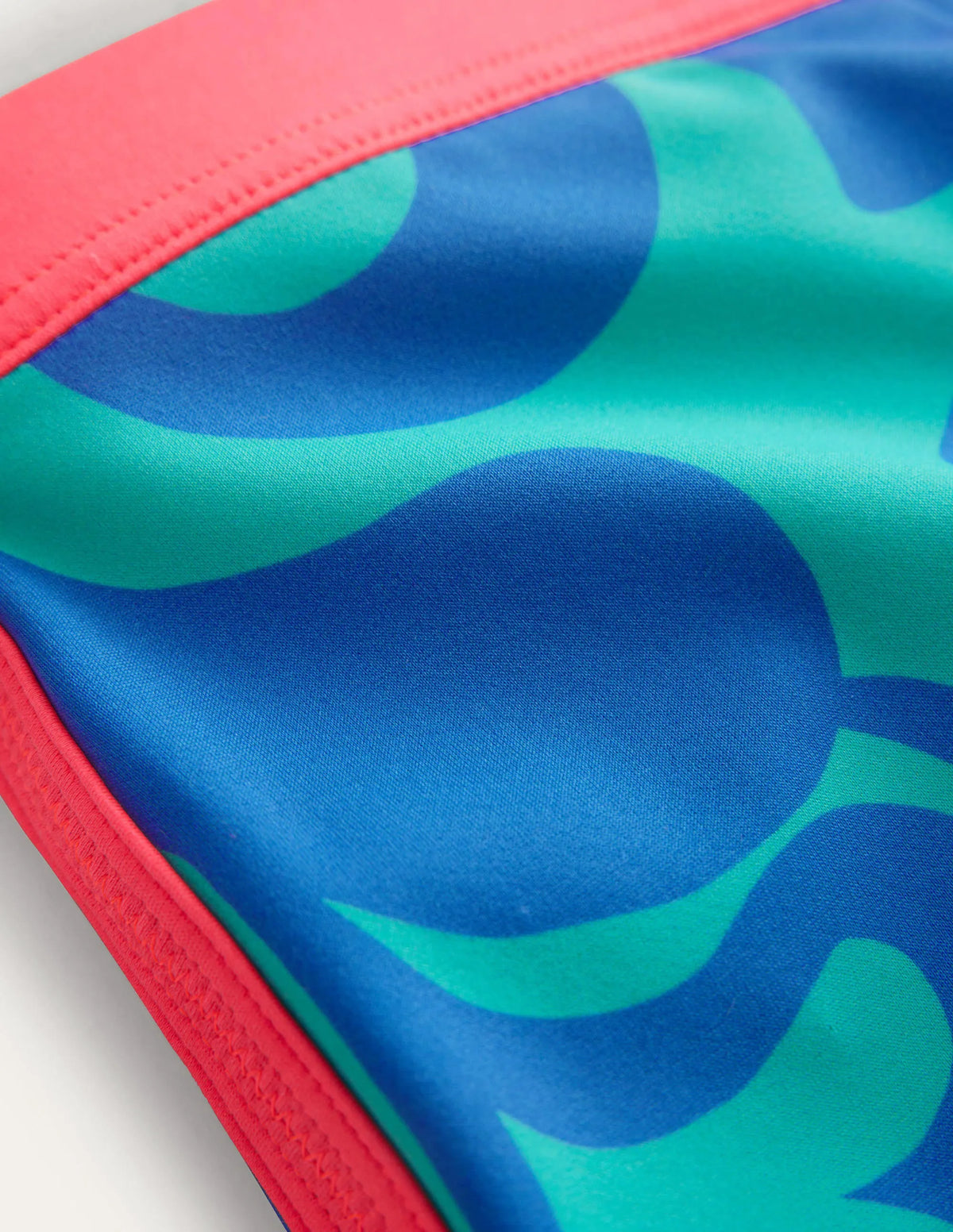 Patterned Swim Shorts-Tropical Green Summer Stencil