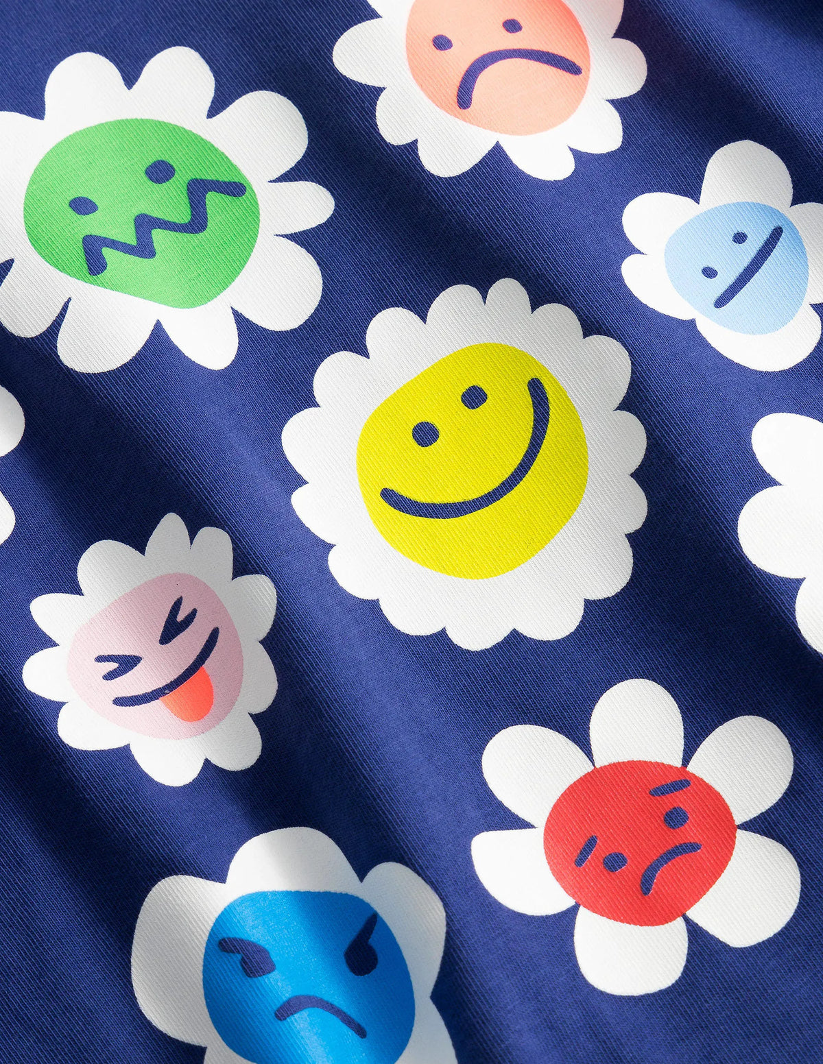 Long-Sleeved Logo Top-Starboard Blue Flowers