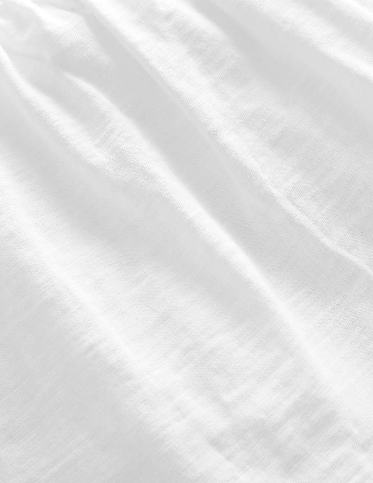 Square Neck Broderie Mix Top-White