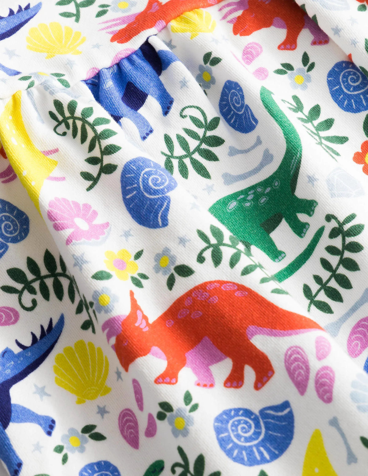 Relaxed Jersey Dress-Vanilla Pod Dinosaurs