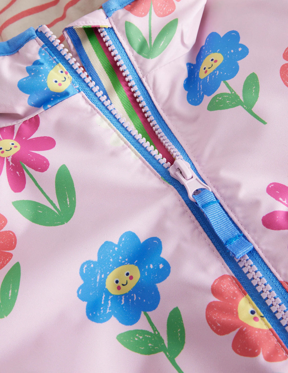 Jersey Lined Anorak-Winsome Orchid Flowers