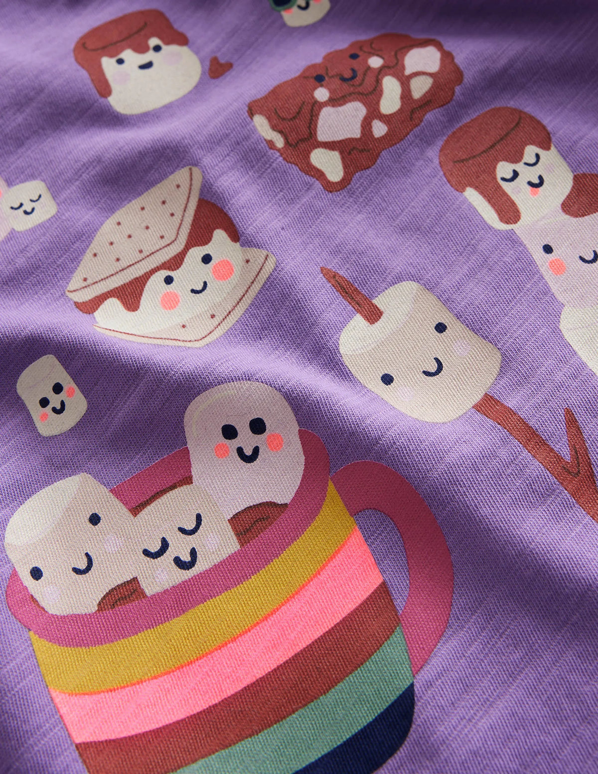 Logo Slub Long Sleeve T-shirt-Purple Marshmallows