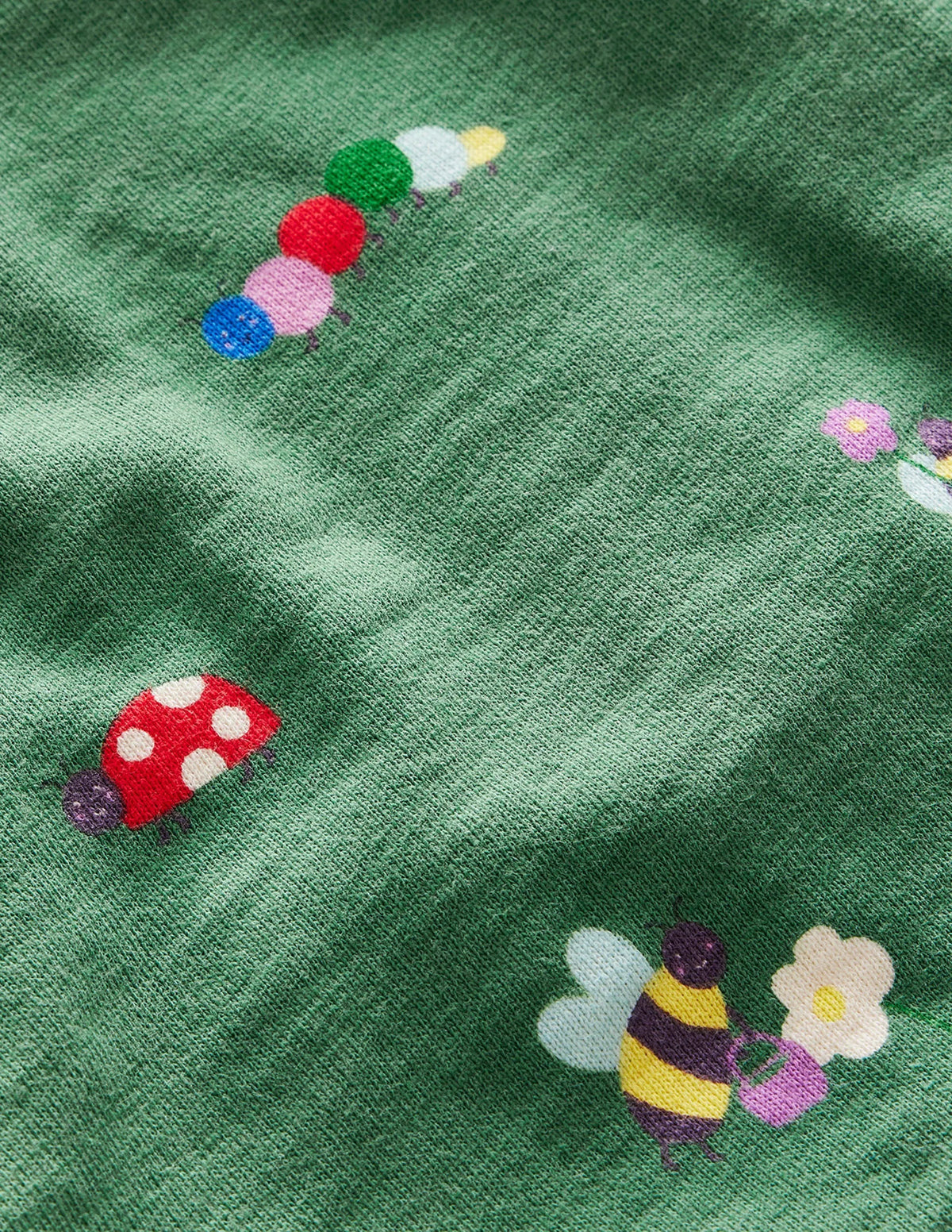 Relaxed Sweatshirt-Deep Grass Green Bugs