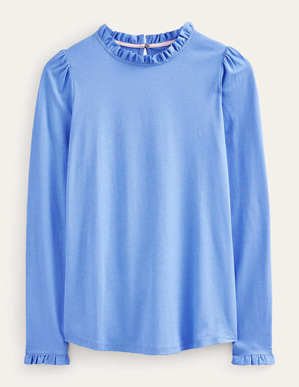 Supersoft Frill Detail Top-Marina