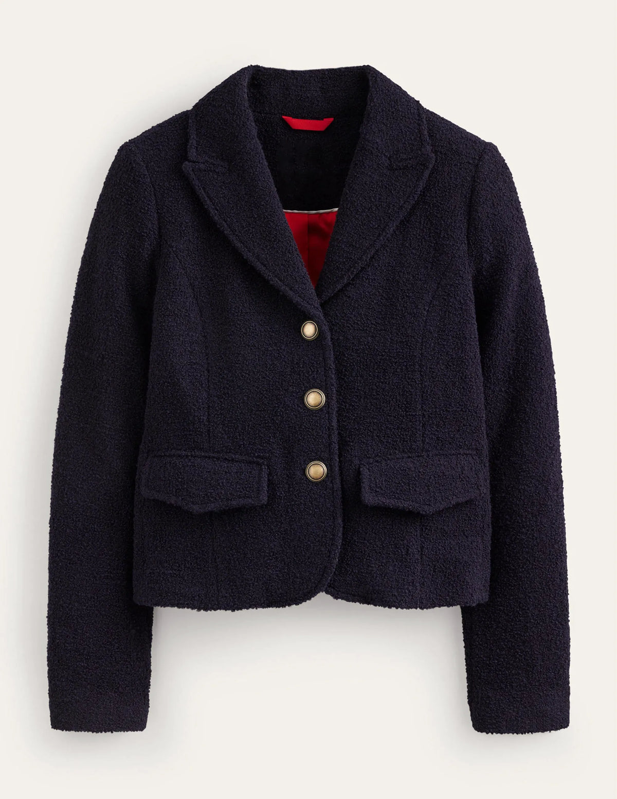 Ely Textured Jacket-Navy