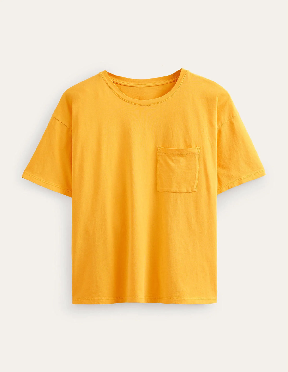 Oversized Washed T-Shirt-French Marigold