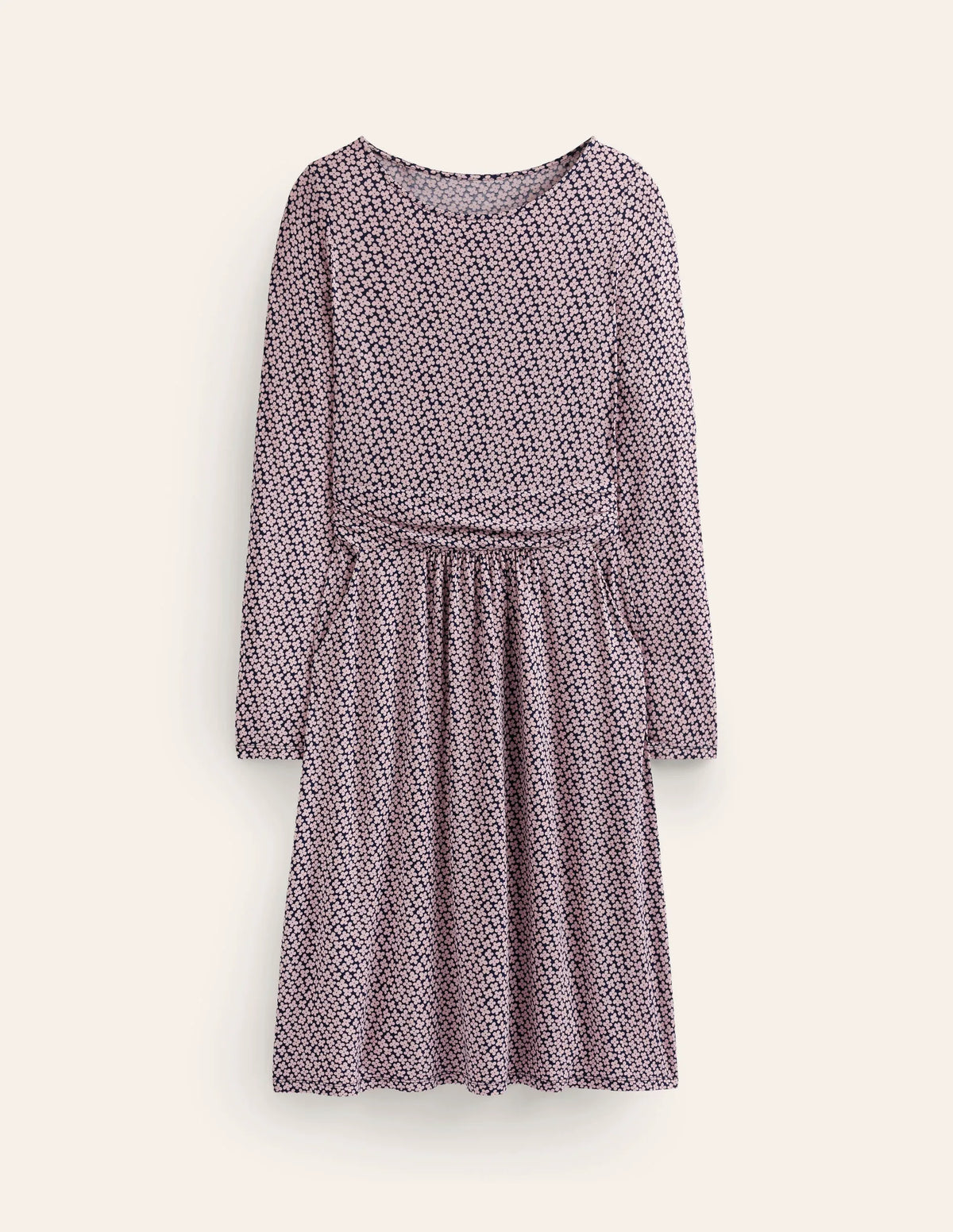 Abigail Jersey Dress-Milkshake, Daisy Bud